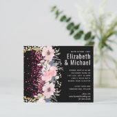 バジェットピンクフローラモダンガーリーブライダルシャワー (スタンド正面)