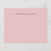 バジェットピンクフローラモダンガーリーブライダルシャワー (裏面)