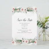 バジェットピンクフローラ赤面水の色日付を保存 便箋 (スタンド正面)