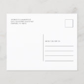 バジェットピンクフローラ75th誕生日招待状 (裏面)