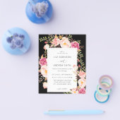 バジェットピンクブルーミング結婚赤面フローラのV3ブラック チラシ (シングル)