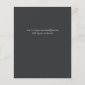 バジェットピンクブルー結婚フローラアンパサンド (裏面)