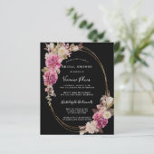 バジェットピンクホワイトボホブライダルシャワー招待 (スタンド正面)