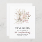 バジェットピンクボホバラ新しいアドレスカード (正面/裏面)