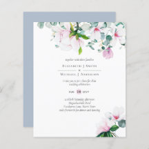 バジェットピンクマグノリアスSage Eucalyptusブルー結婚ズ