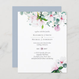 バジェットピンクマグノリアスSage Eucalyptusブルー結婚ズ