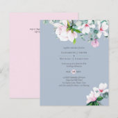 バジェットピンクマグノリアスSage Eucalyptusブルー結婚ズ (正面/裏面)