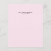 バジェットピンクマグノリアスSage Eucalyptusブルー結婚ズ (裏面)