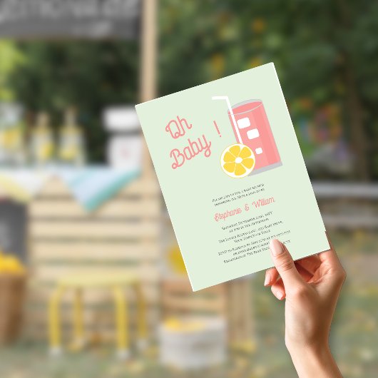 バジェットピンクレモネードオ赤ちゃんシャワーQRコード