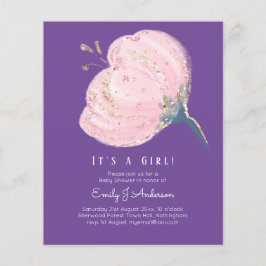 バジェットピンクローズグリッターその女の子ベビーシャワー