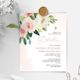 バジェットピンクローズフラワーズオフィシャル招待状