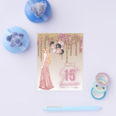 バジェットピンクローズ金ゴールドグリッターキンセアニェラ赤毛 チラシ (シングル)