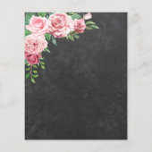 バジェットピンクローズ60th誕生日パーティーの招待 (裏面)