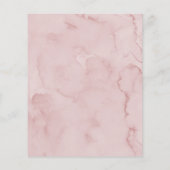 バジェットピンク応援トゥラブブライダルシャワー招待状 チラシ (裏面)