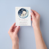 バジェットピンク我々は心待ちできる女の子の赤ちゃんシャワー チラシ (手)