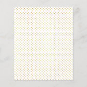 バジェットピンク熱帯葉結婚式招待状 (裏面)