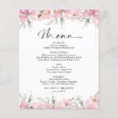 バジェットピンク結婚フローラのメニュー (正面)