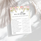 バジェットピンク花模様ブリジェルトンブライダルシャワー 招待状