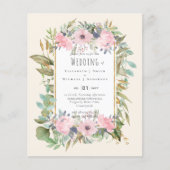 バジェットピンク赤面フローラセージ結婚グリーン (正面)