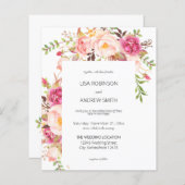 バジェットピンク赤面フローラホワイト結婚2 (正面/裏面)