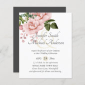 バジェットピンク赤面結婚フローラアンパサンド (正面/裏面)