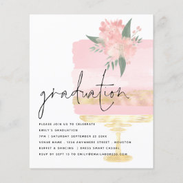 バジェットピンク金ゴールドケーキ卒業パーティー