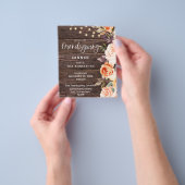 バジェットピンク&ピーチフローラライト付きフレンドリーディビング チラシ (手)