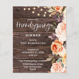 バジェットピンク&ピーチフローラライト付きフレンドリーディビング チラシ