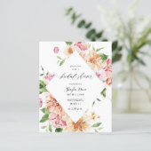 バジェットピンク&ピーチフローラ&グリーンブライダルシャワー (スタンド正面)