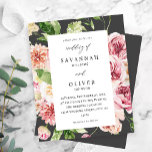 バジェットピンク&ピーチフローラ&グリーン結婚リーズグレー<br><div class="desc">**サテン紙は紙薄い。より厚い紙にアップグレードする紙。封筒のオプションが用意されてい救る。***封筒のオプションが付いた小さい招待の招待状に対してお金。ピンク&ピーチのフローラ&緑の結婚式招待状結婚で、ゲストの皆様に素晴らしいイベントの準備を整えましょう。もっと大きなカードが欲しい？カードの結婚コレクションをチェックする。 https://www.zazzle.com/collections/pink_peach_floral_greenery_invitation_suite-119811879519317605?rf=238937196885903396</div>