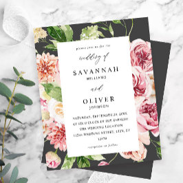 バジェットピンク&ピーチフローラ&グリーン結婚リーズグレー