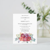 バジェットピンク&プラム熱帯フローラホワイト結婚2 (スタンド正面)