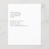 バジェットピンク&ユーカリフローラ卒業パーティー チラシ (裏面)