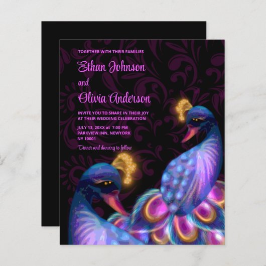 バジェットピーコックジュエルトーンムーディパープル (正面/裏面)