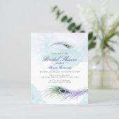 バジェットピーコックブライダルシャワー招待 (スタンド正面)