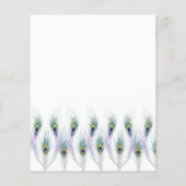 バジェットピーコックブライダルシャワー招待 (裏面)