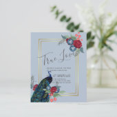 バジェットピーコックブルーブルガンディーウィンター秋の結婚式 (スタンド正面)