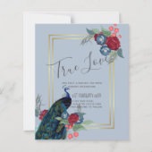 バジェットピーコックブルーブルガンディーウィンター秋の結婚式 (正面)