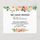 バジェットピーコラルフローラの引越し告知 (正面)