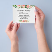 バジェットピーコラルフローラの引越し告知 チラシ (手)