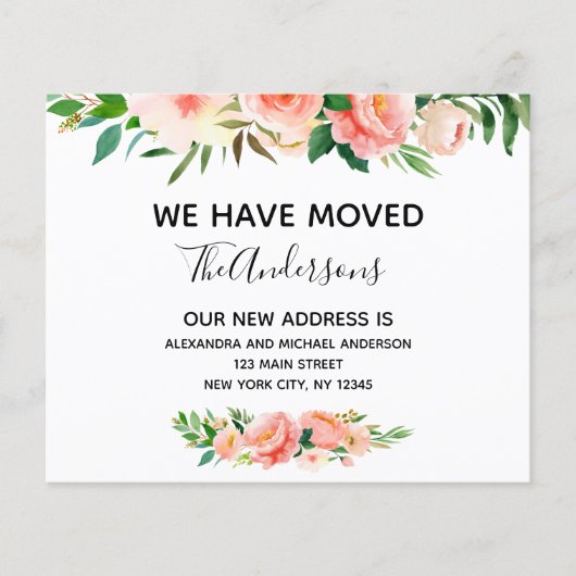 バジェットピーコラルフローラの引越し告知 チラシ (正面)