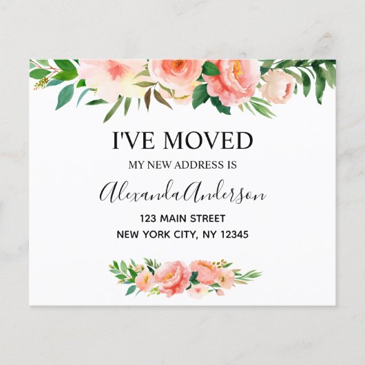 バジェットピーコラルフローラの引越し告知 チラシ (正面)