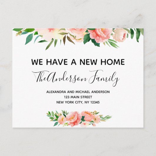 バジェットピーコラルフローラ移動発表投稿 ポストカード (正面)