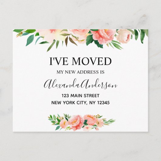 バジェットピーコラルフローラ移動発表投稿 ポストカード (正面)