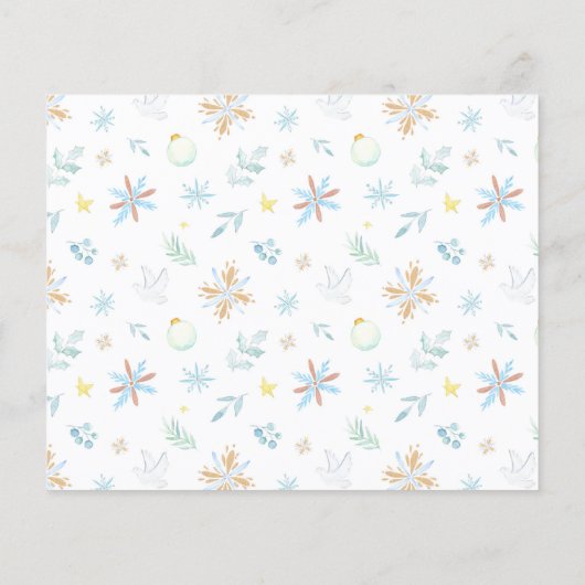 バジェットピースオンアース写真クリスマスホリデー (裏面)