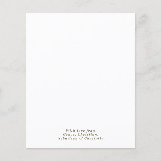 バジェットピースクリスマスリース写真テンプレート (裏面)