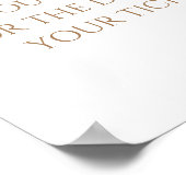 バジェットピーターザラビットベビーおむつラッフルサイン ポスター (角)