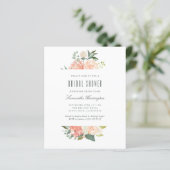 バジェットピーチウォーターカラーフローラブライダルシャワー (スタンド正面)