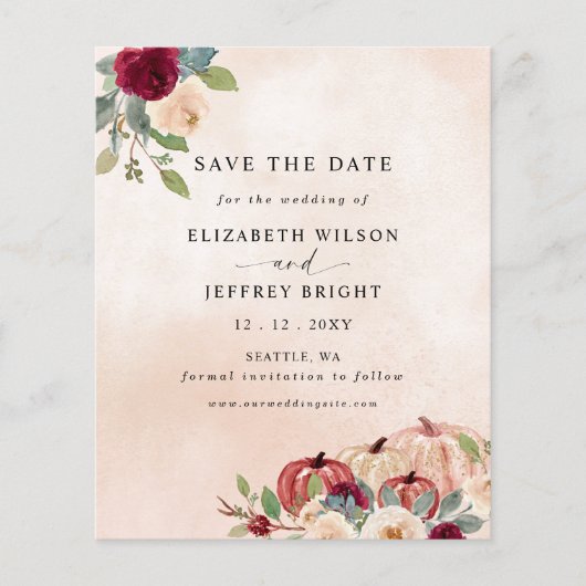 バジェットピーチパンプキンズカントリー秋保存日 (正面)