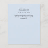 バジェットピーチフローラダスティブルーセージ結婚リーフ (裏面)